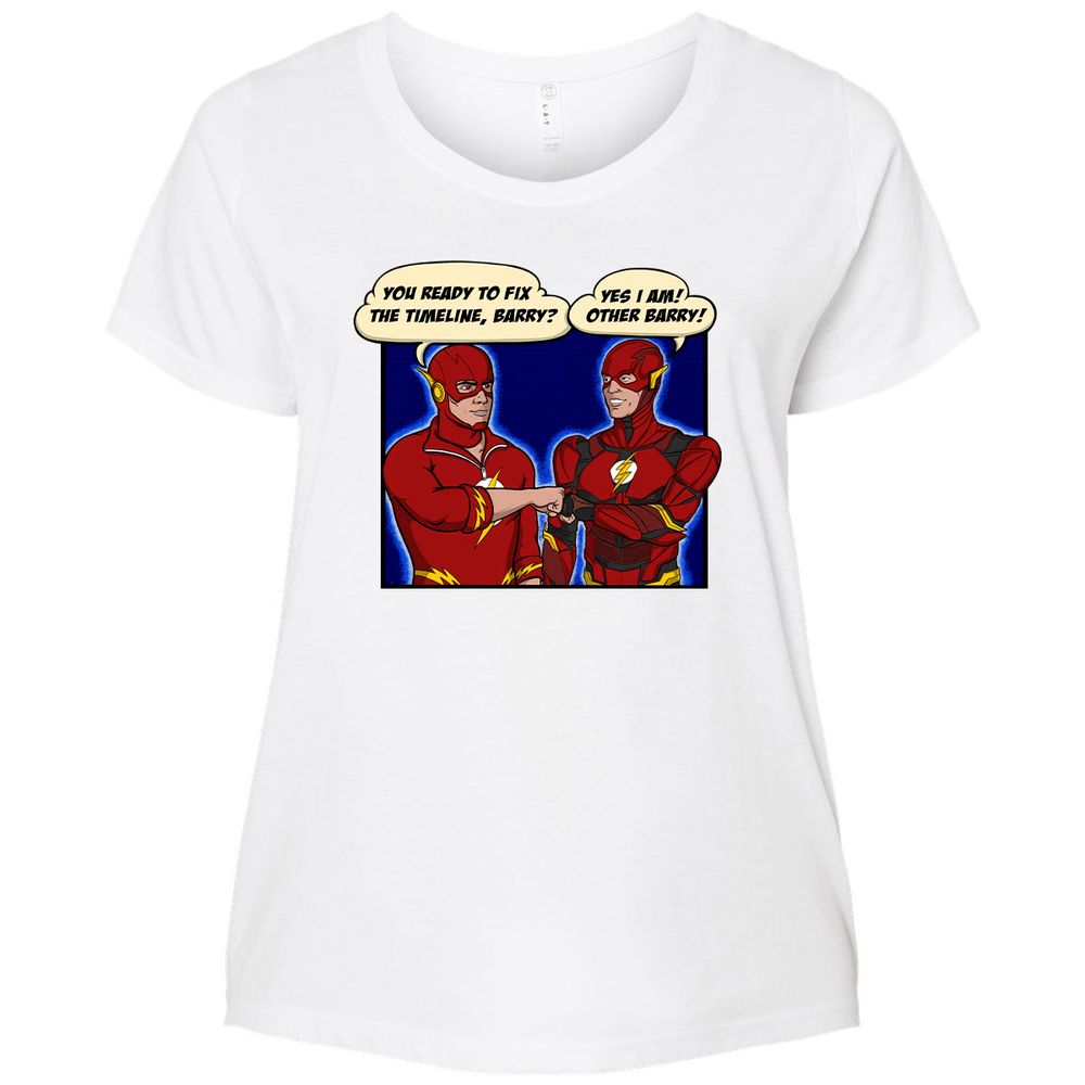 Ladies Curvy Jersey - R4BUX3TW - White - 6