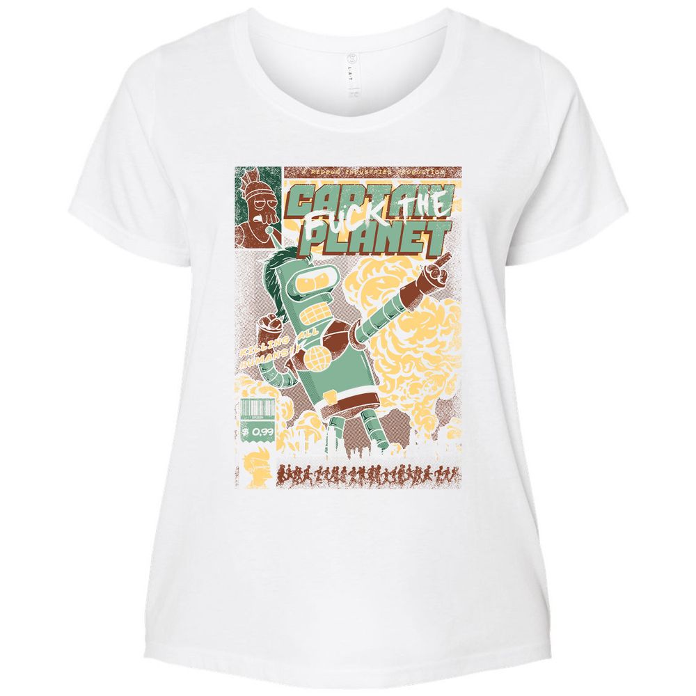 Ladies Curvy Jersey - D3Q9KE72 - White - 6