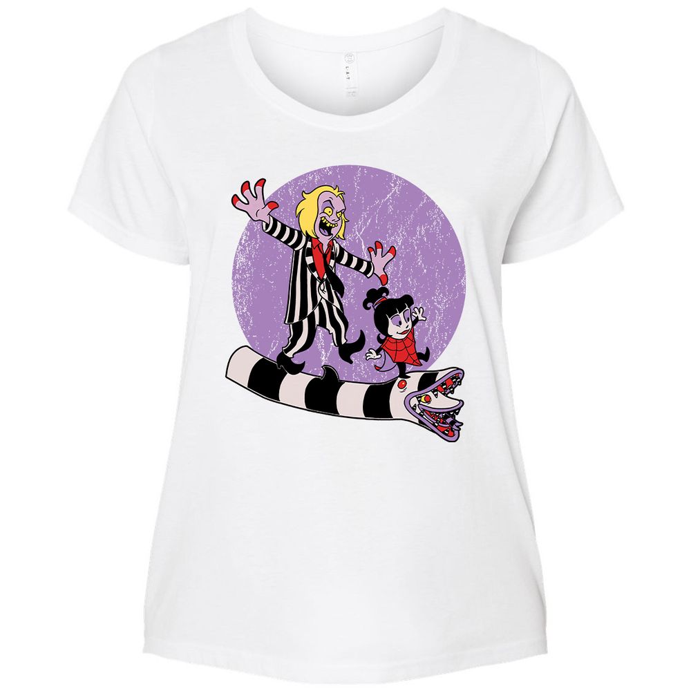 Ladies Curvy Jersey - 4EJG9HPJ - White - 6