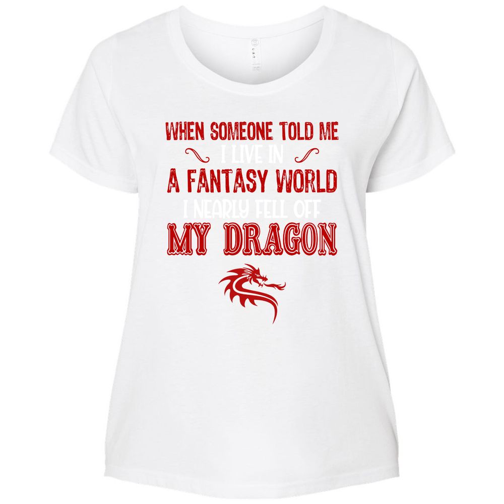 Ladies Curvy Jersey - B6SRM999 - White - 6