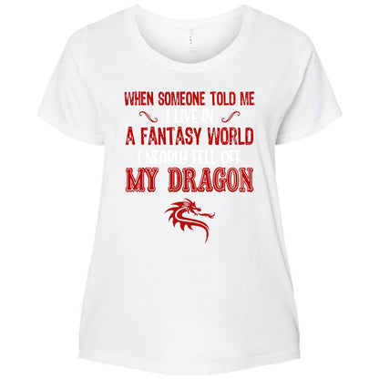 Ladies Curvy Jersey - B6SRM999 - White - 6