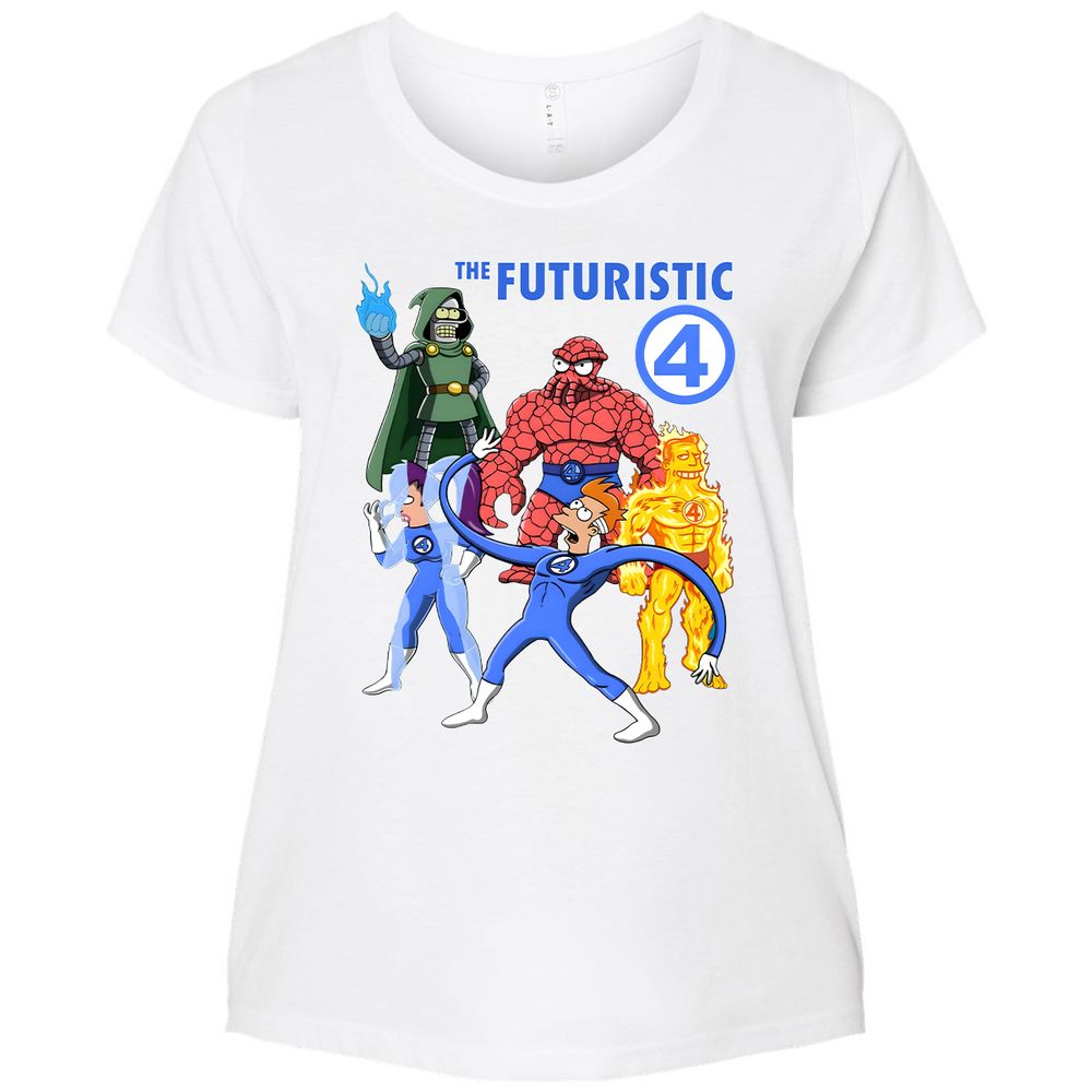 Ladies Curvy Jersey - QGUVMB67 - White - 6