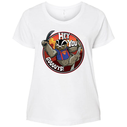 Ladies Curvy Jersey - W2PH9R5E - White - 6