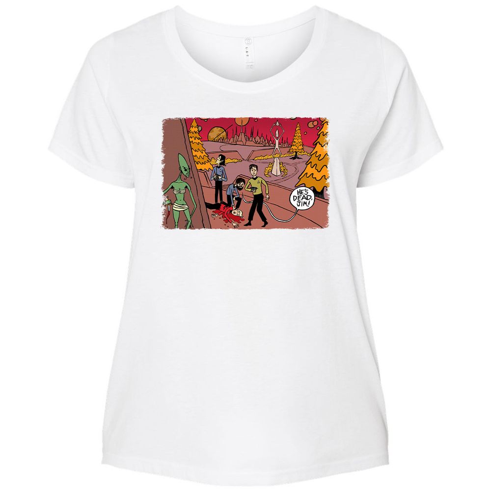 Ladies Curvy Jersey - 6E58LEFY - White - 6