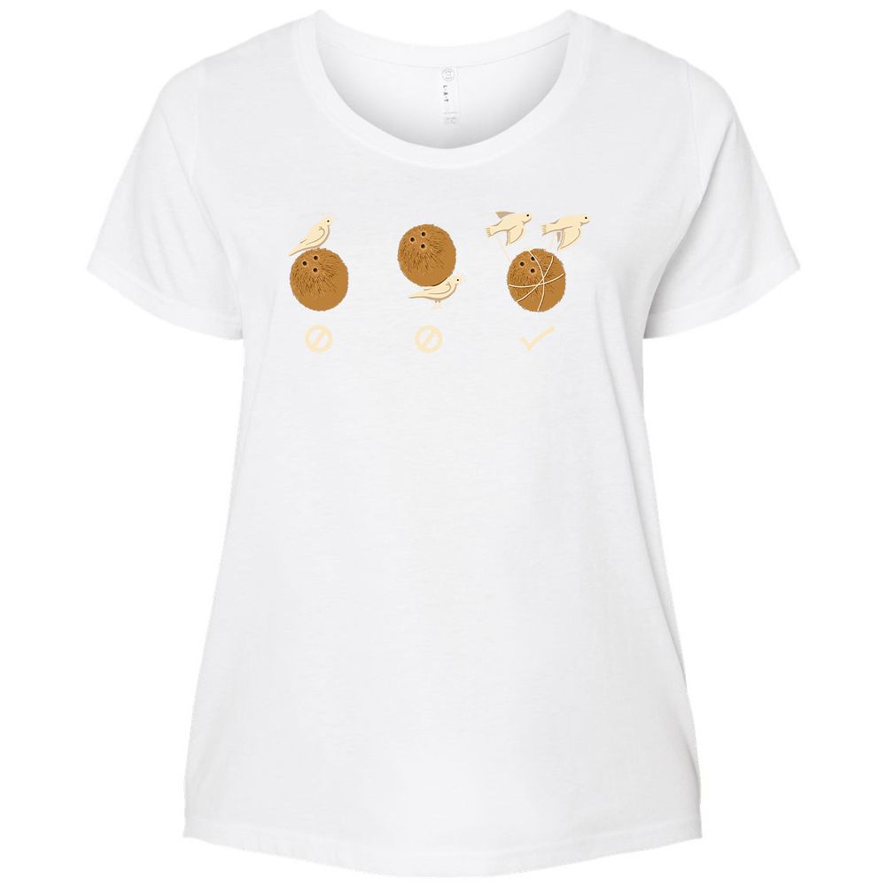 Ladies Curvy Jersey - 7VULF7S6 - White - 6