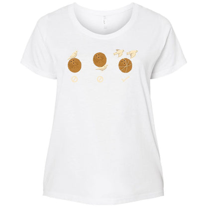 Ladies Curvy Jersey - 7VULF7S6 - White - 6