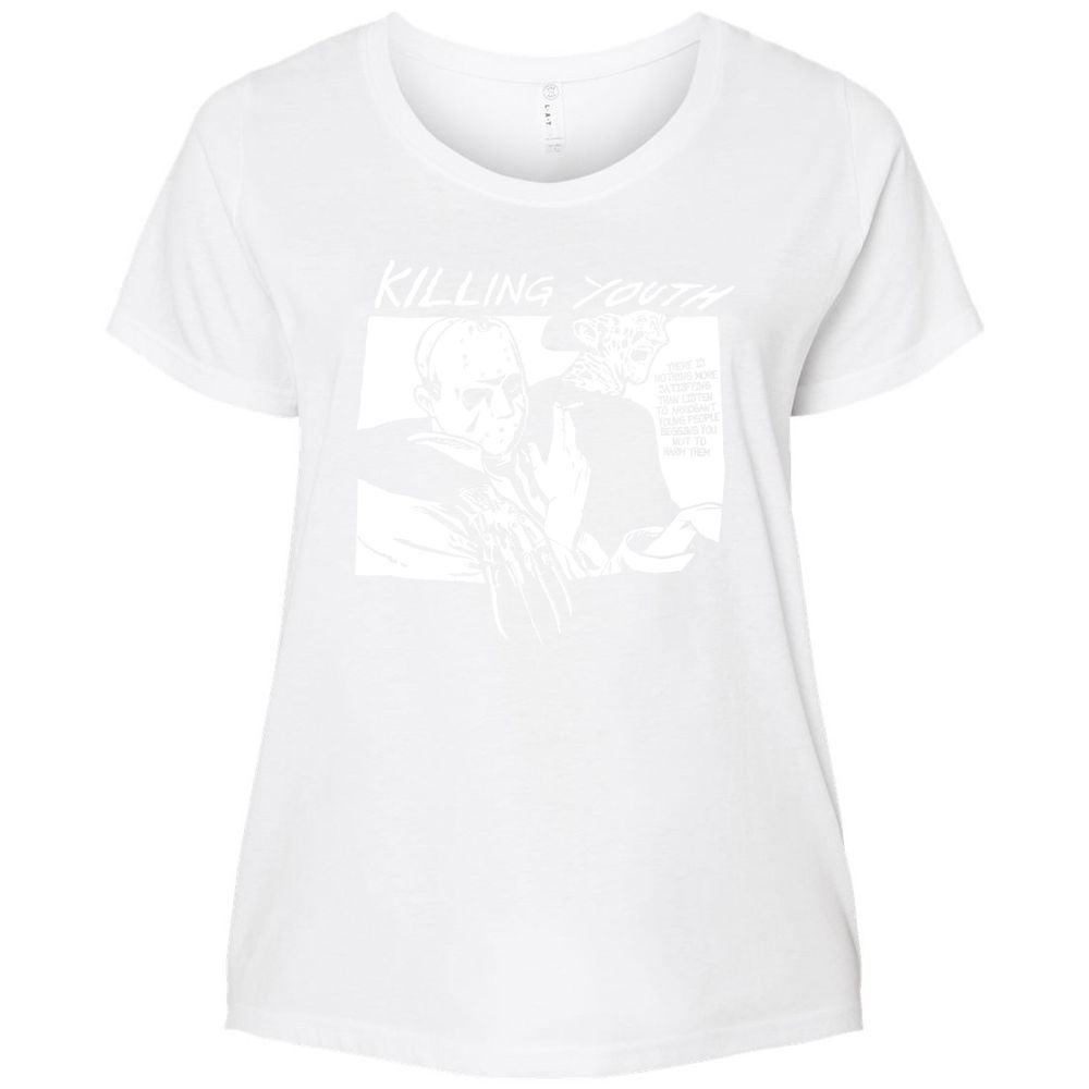 Ladies Curvy Jersey - 2Y2MRG9X - White - 6