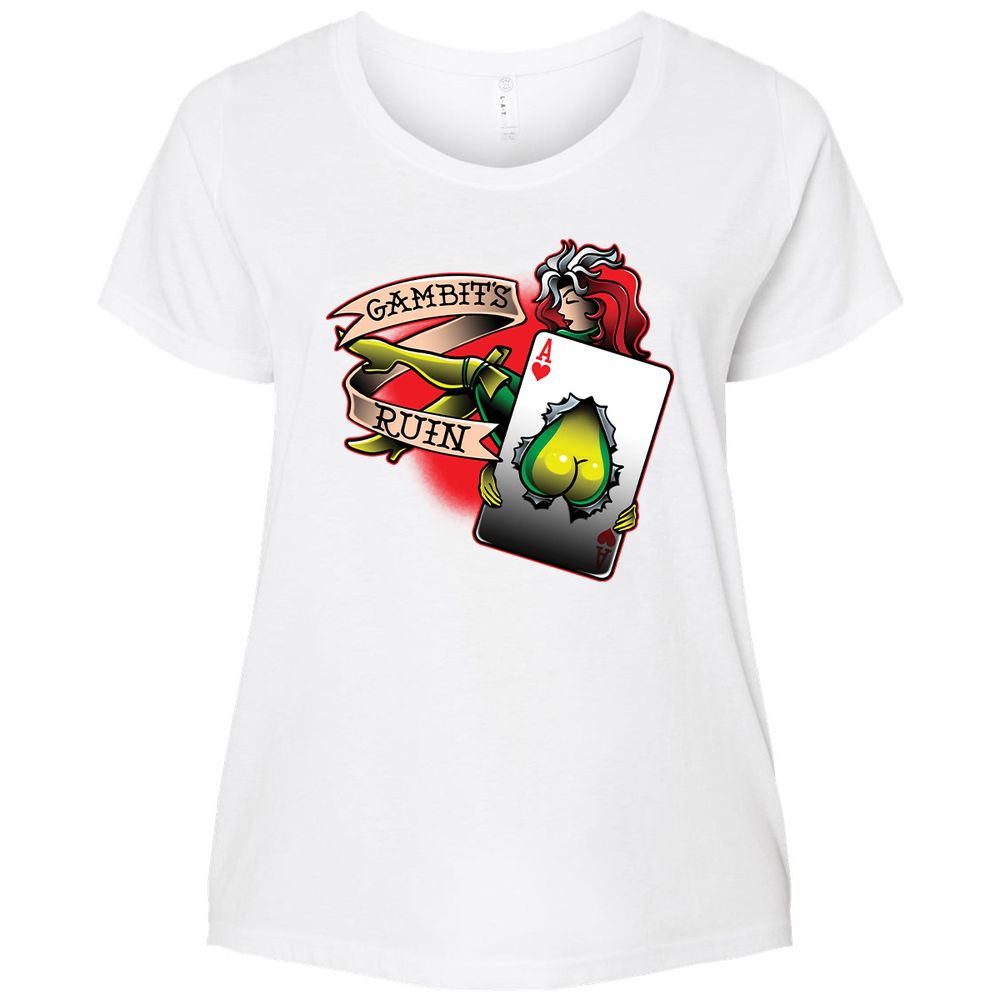 Ladies Curvy Jersey - WYU748Q3 - White - 6