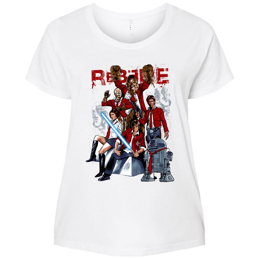 Ladies Curvy Jersey - URNN7JGH - White - 6