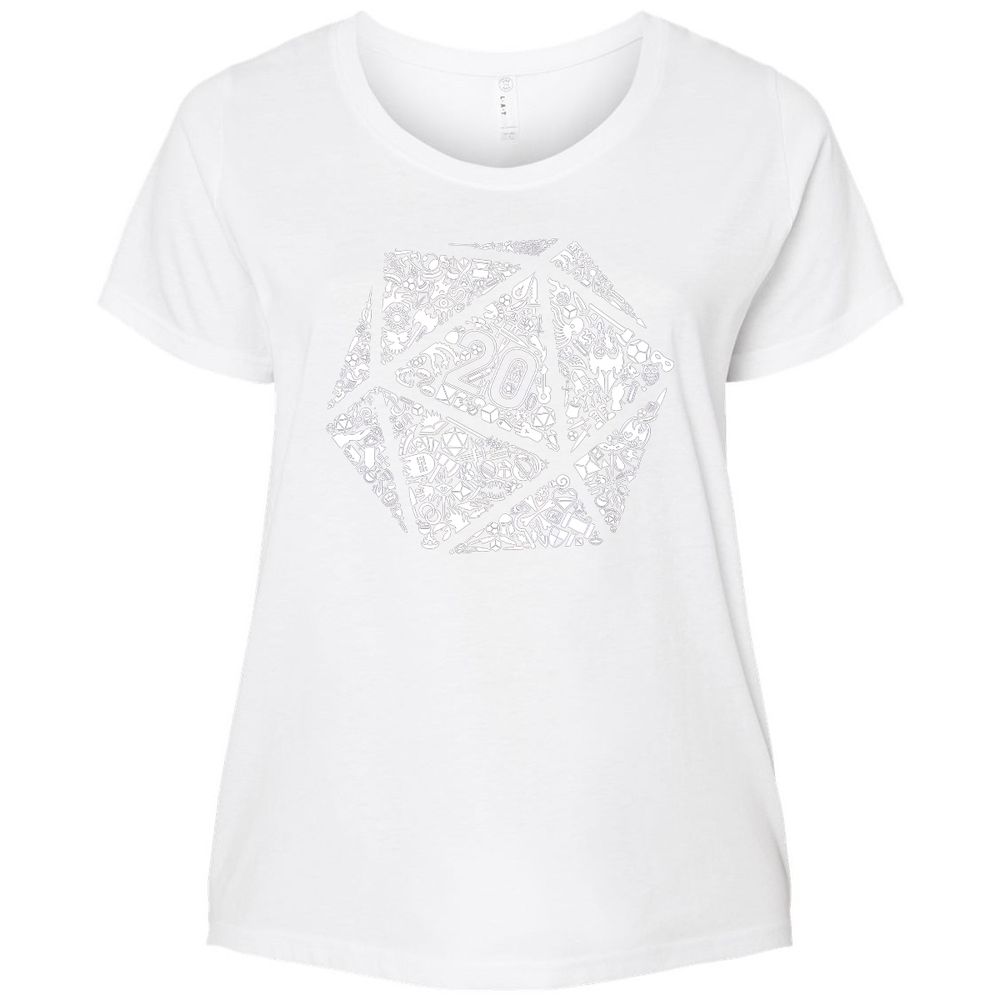 Ladies Curvy Jersey - LJXKDLNG - White - 6