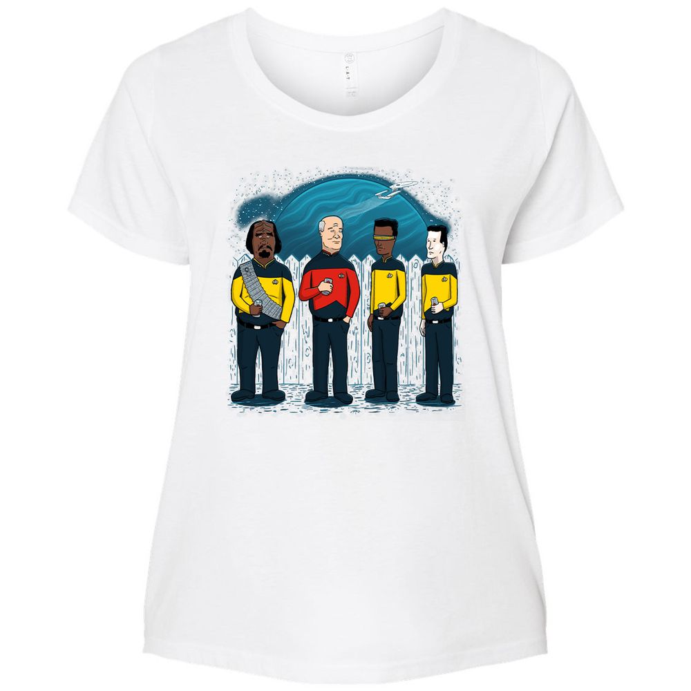 Ladies Curvy Jersey - E4N81BXW - White - 6