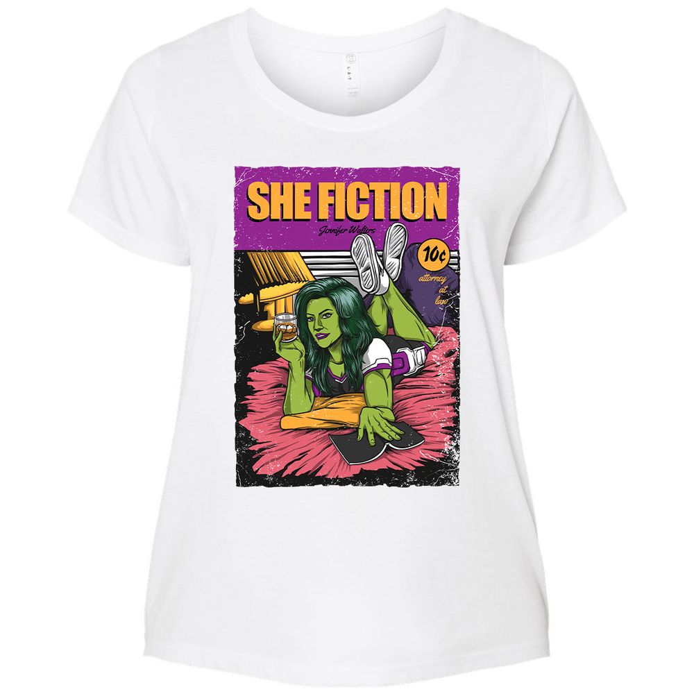 Ladies Curvy Jersey - 6D99RCWL - White - 6