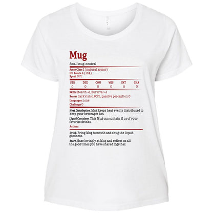 Ladies Curvy Jersey - 5AVKU6TJ - White - 6