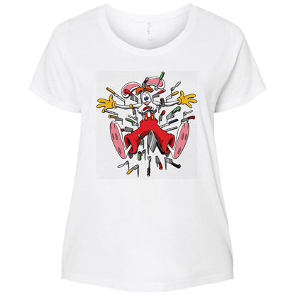 Ladies Curvy Jersey - HU6CUUQY - White - 6