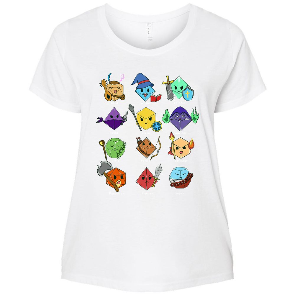 Ladies Curvy Jersey - A8B9AJJB - White - 6