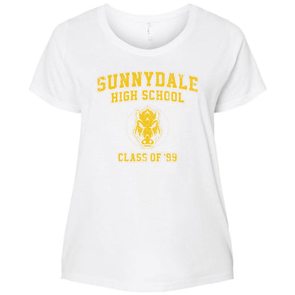 Ladies Curvy Jersey - Q5RGHG95 - White - 6