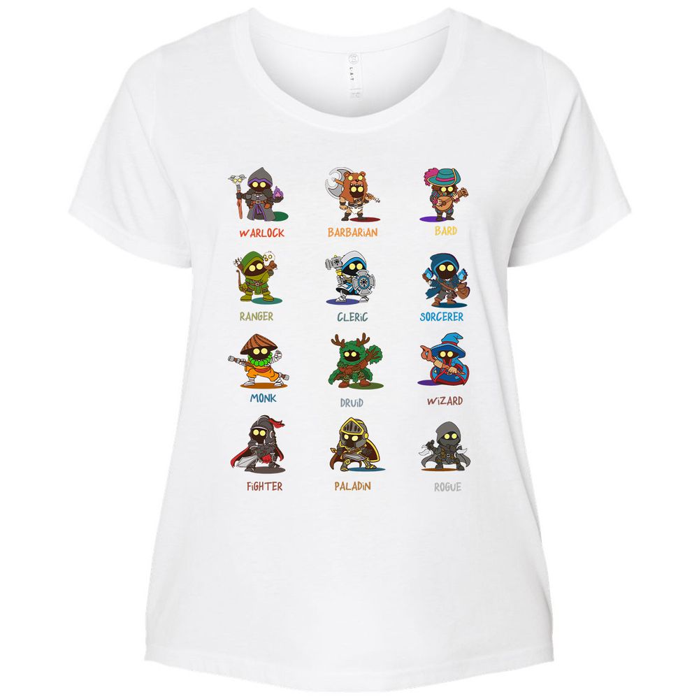 Ladies Curvy Jersey - PZMY6H8Q - White - 6