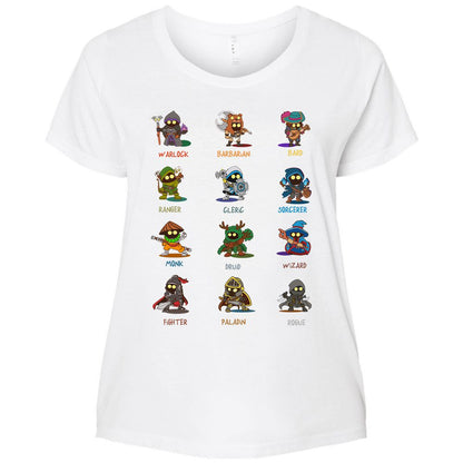 Ladies Curvy Jersey - PZMY6H8Q - White - 6