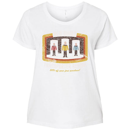 Ladies Curvy Jersey - 896AQPTF - White - 6