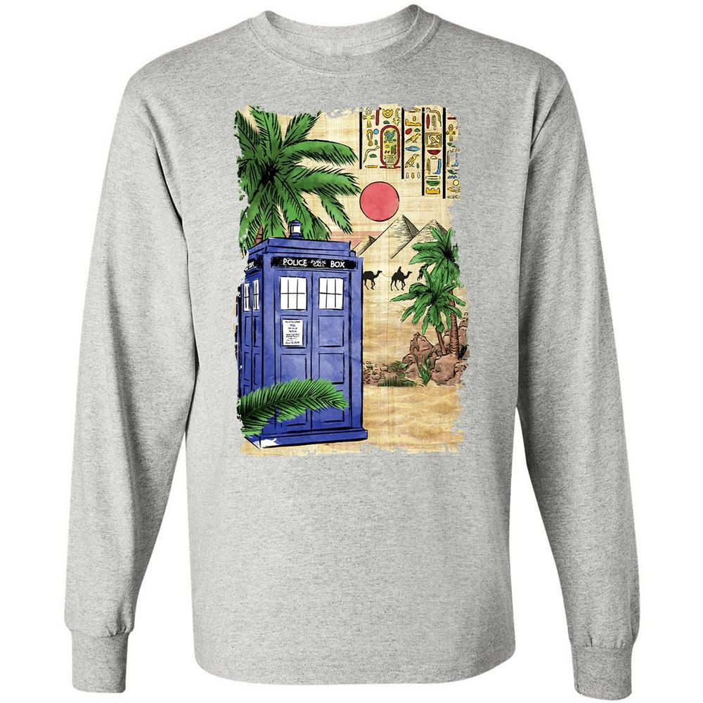 Long Sleeve T-Shirt - 6N5JFKN9 - Ash - 7