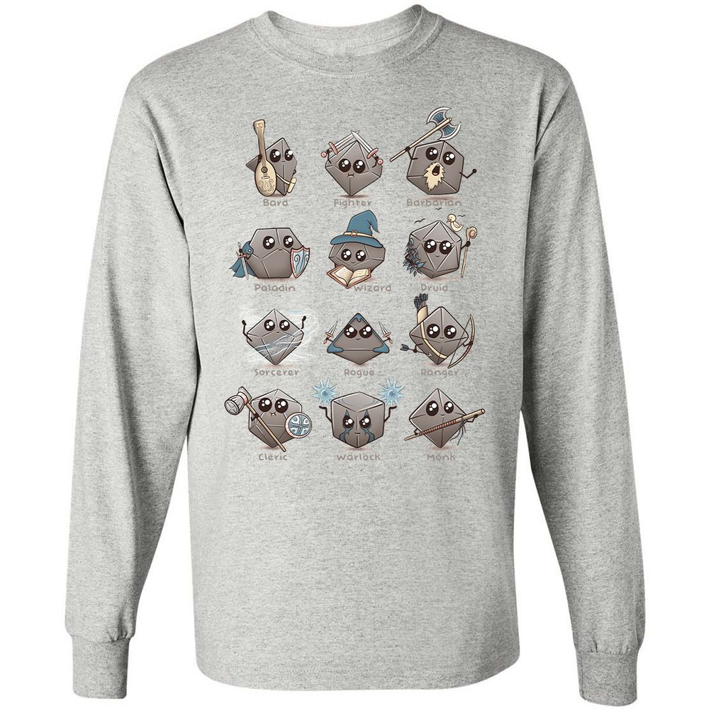 Long Sleeve T-Shirt - EZEQNUFY - Ash - 7