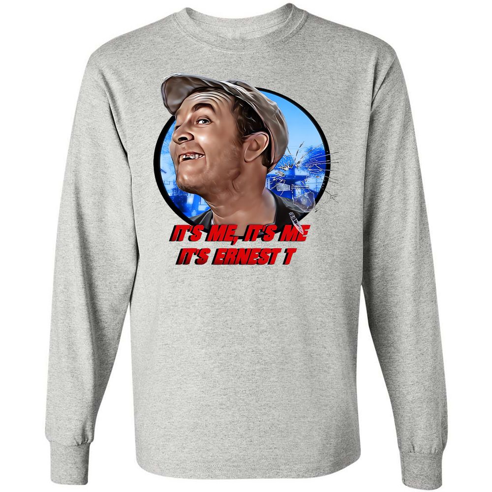 Long Sleeve T-Shirt - B1W3JKT5 - Ash - 7
