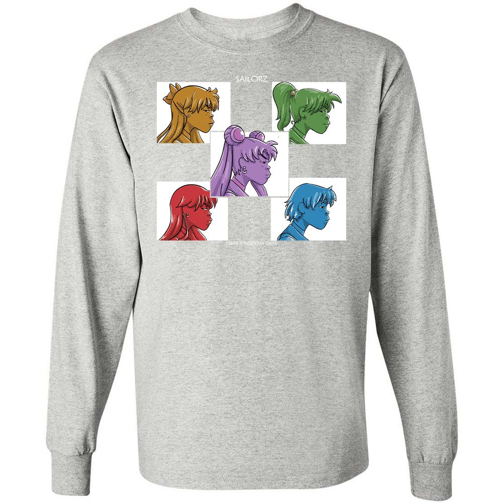 Long Sleeve T-Shirt - VXZZD6P4 - Ash - 7