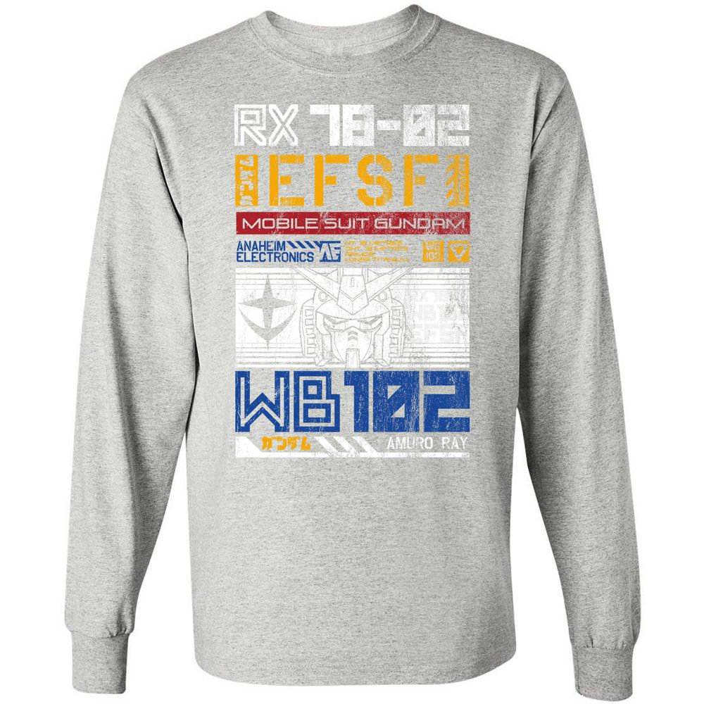 Long Sleeve T-Shirt - LZJW91S4 - Ash - 7