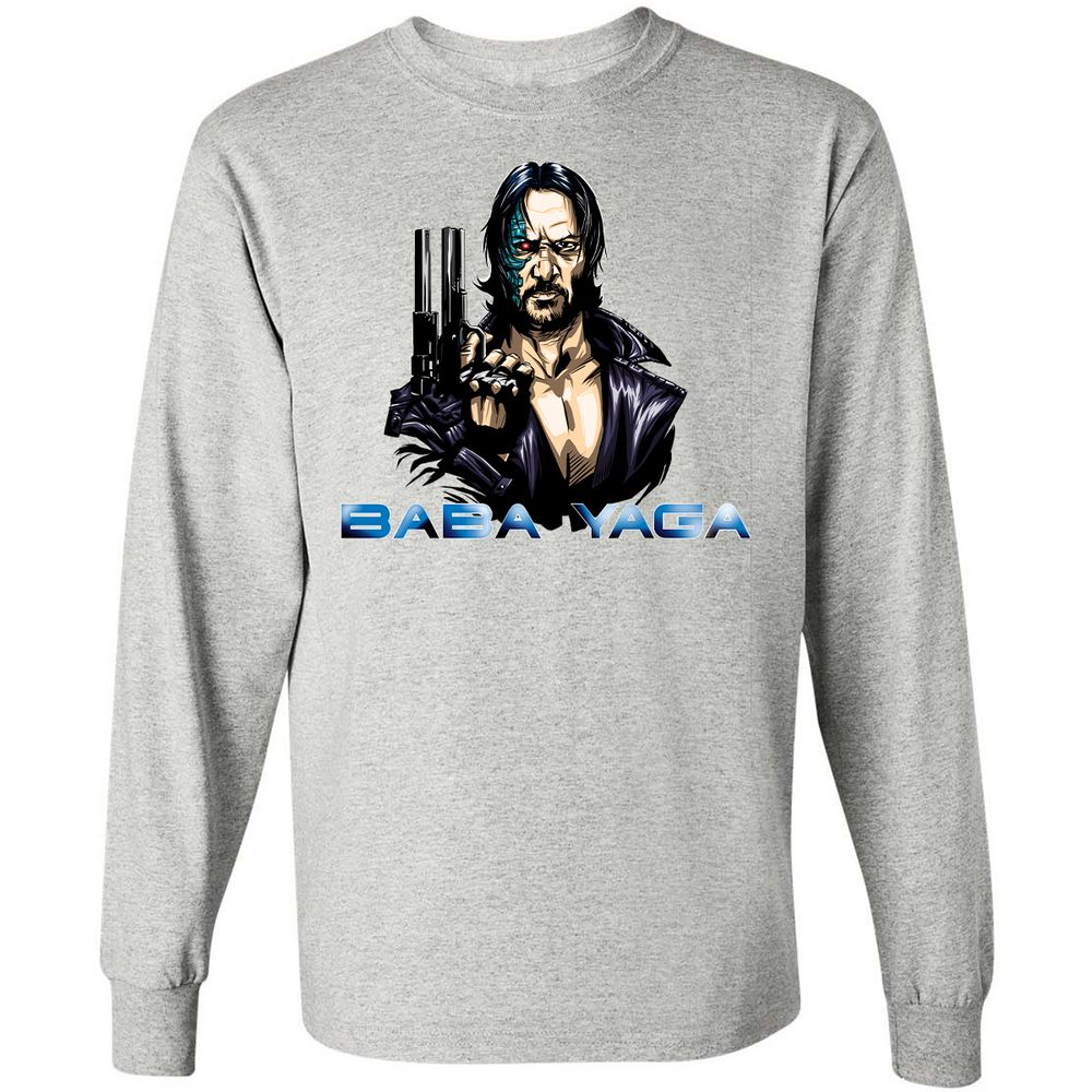 Long Sleeve T-Shirt - 24HVA8C8 - Ash - 7