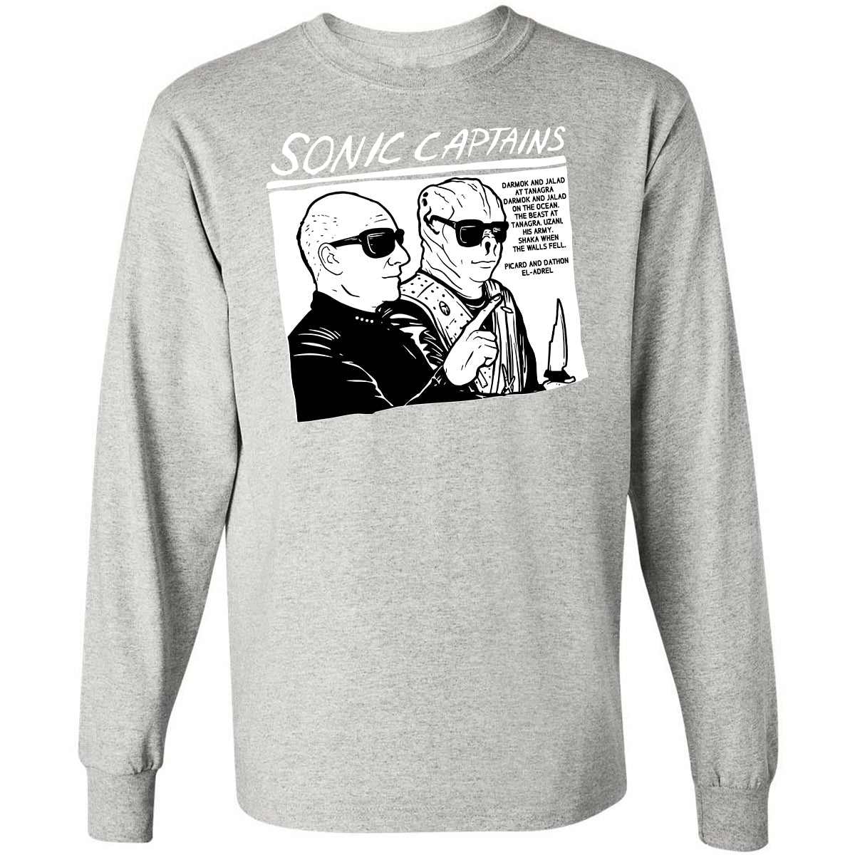 Long Sleeve T-Shirt - W8GXFZ64 - Ash - 7