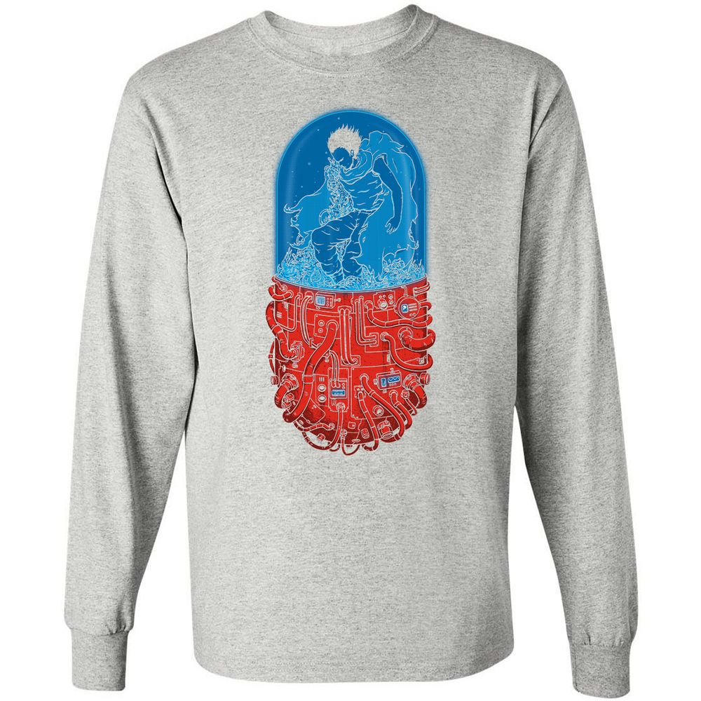 Long Sleeve T-Shirt - 2XMUPGBV - Ash - 7