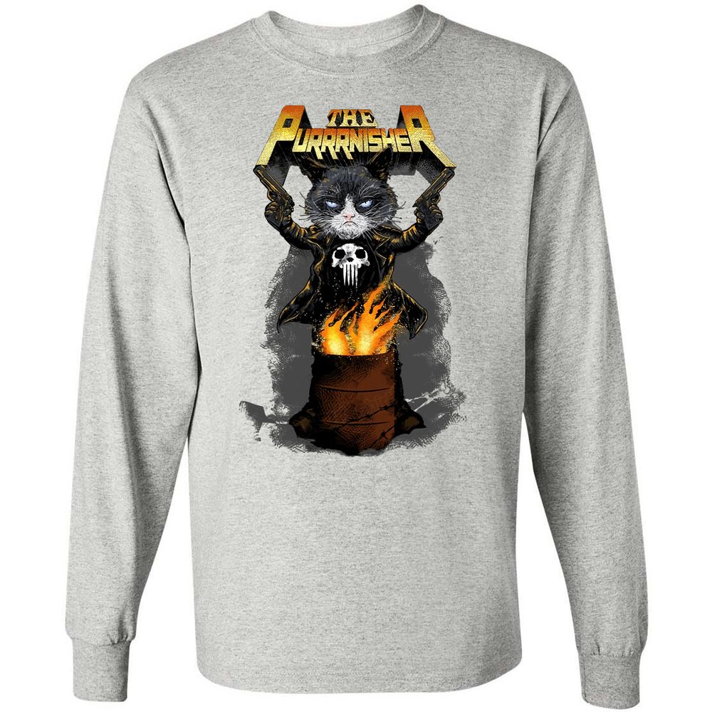 Long Sleeve T-Shirt - MPAXEZ4K - Ash - 7