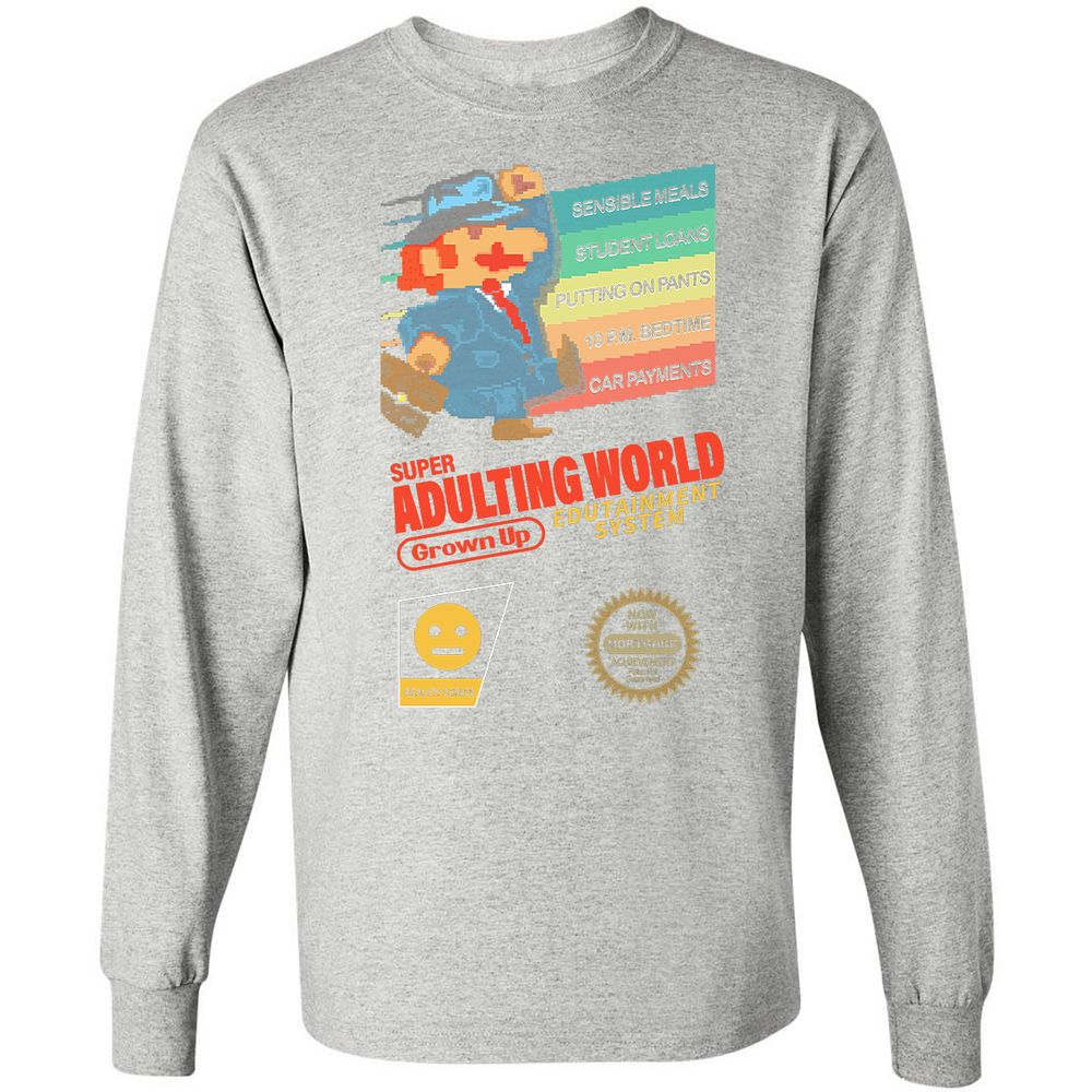 Long Sleeve T-Shirt - V1ZEH5SD - Ash - 7