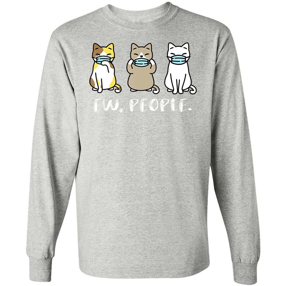 Long Sleeve T-Shirt - KJV4AAMV - Ash - 7