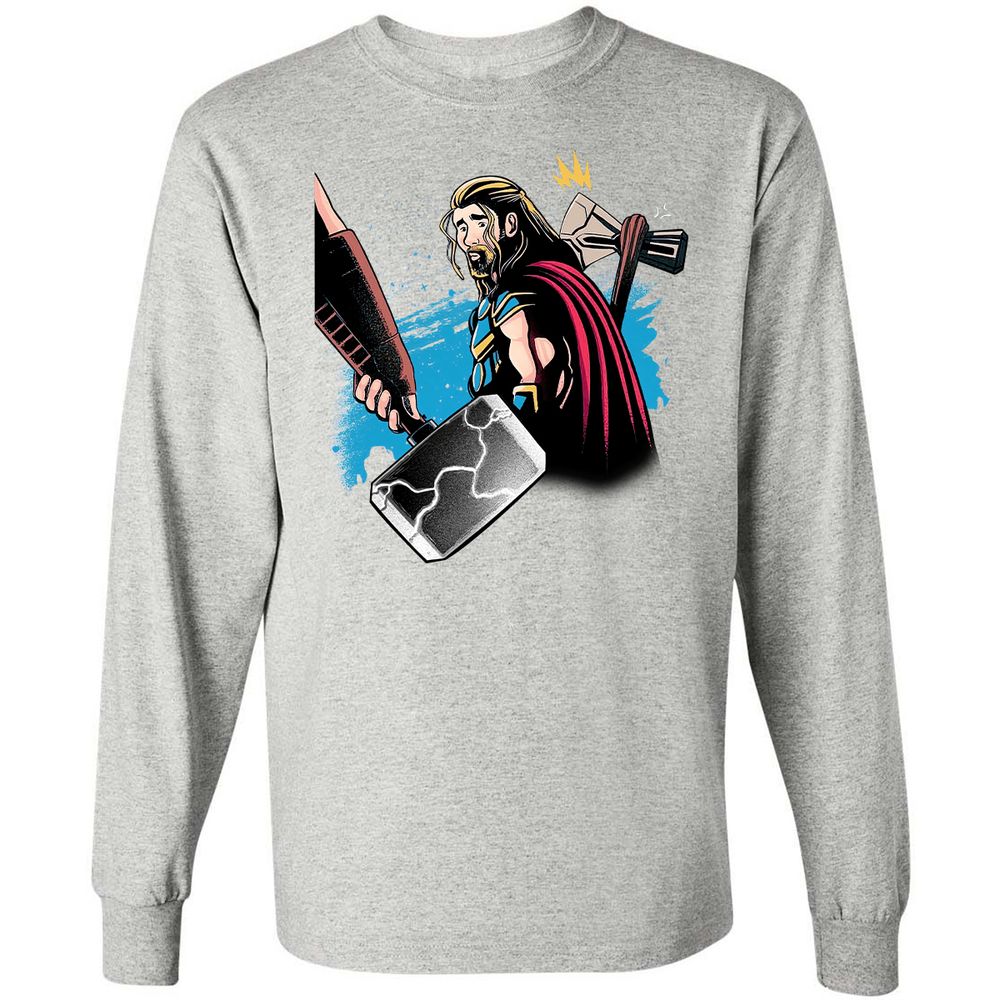 Long Sleeve T-Shirt - JM6TJGSJ - Ash - 7