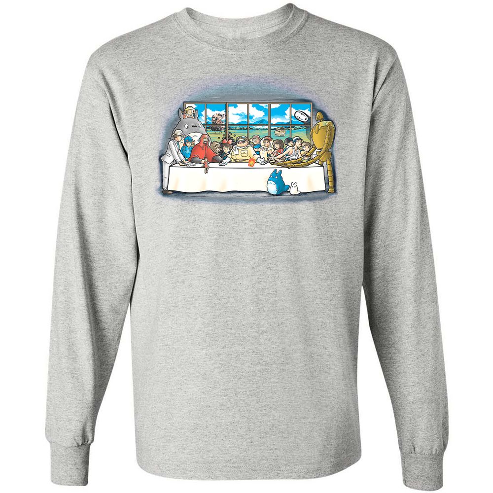 Long Sleeve T-Shirt - BY8ZH7GC - Ash - 7