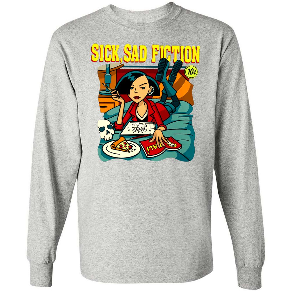 Long Sleeve T-Shirt - W3AW94QJ - Ash - 7