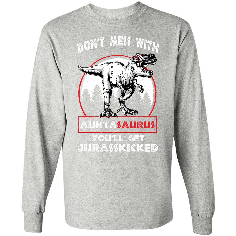 Long Sleeve T-Shirt - 3FSHT8SQ - Ash - 7