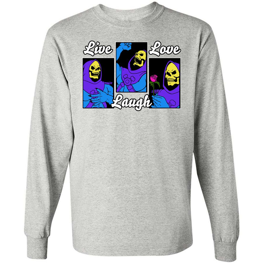 Long Sleeve T-Shirt - QT656U3Q - Ash - 7