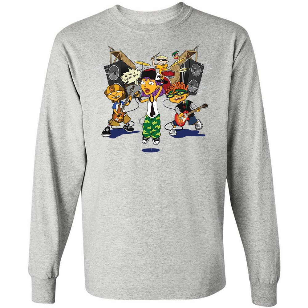 Long Sleeve T-Shirt - H8T3TJKE - Ash - 7