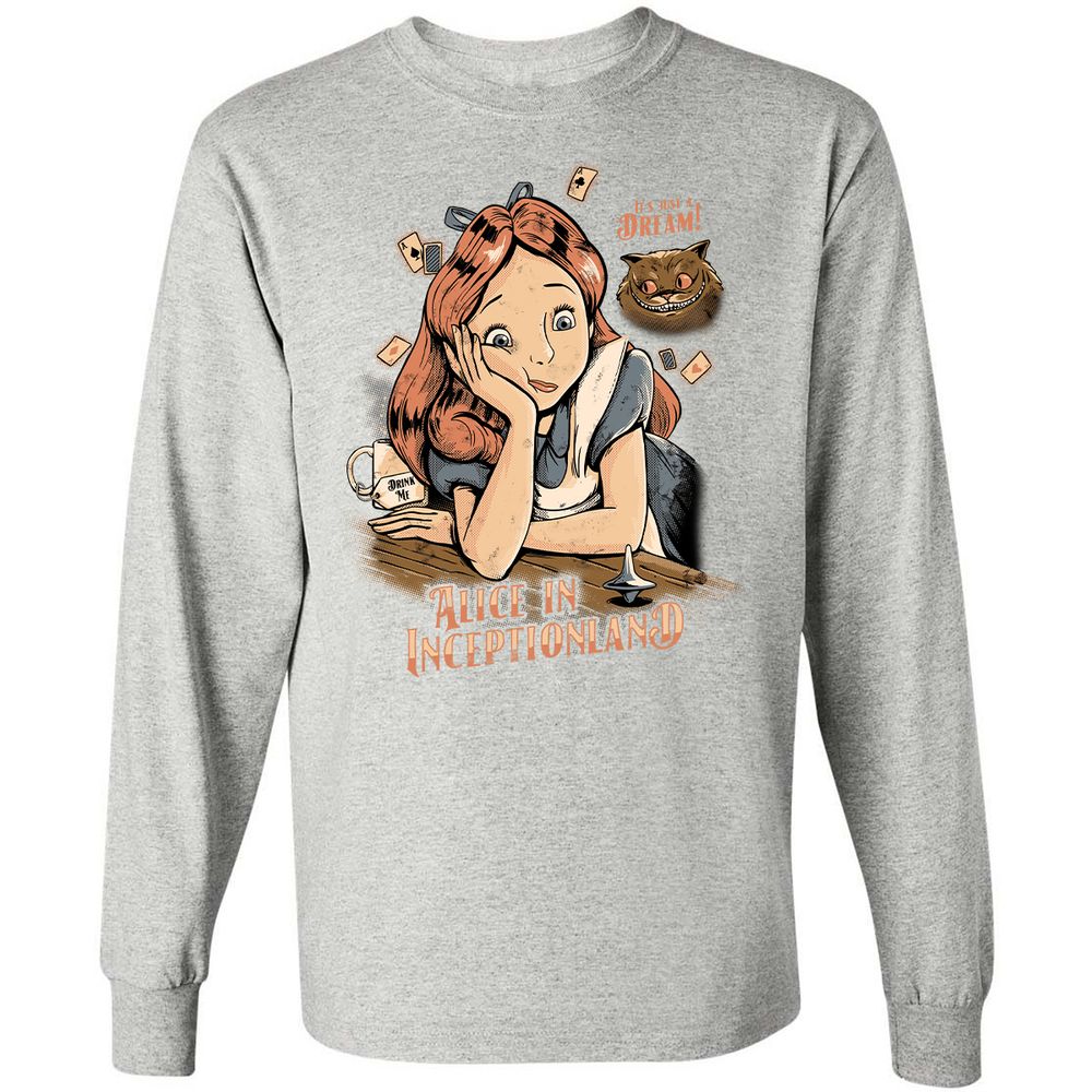 Long Sleeve T-Shirt - QA79C7K2 - Ash - 7