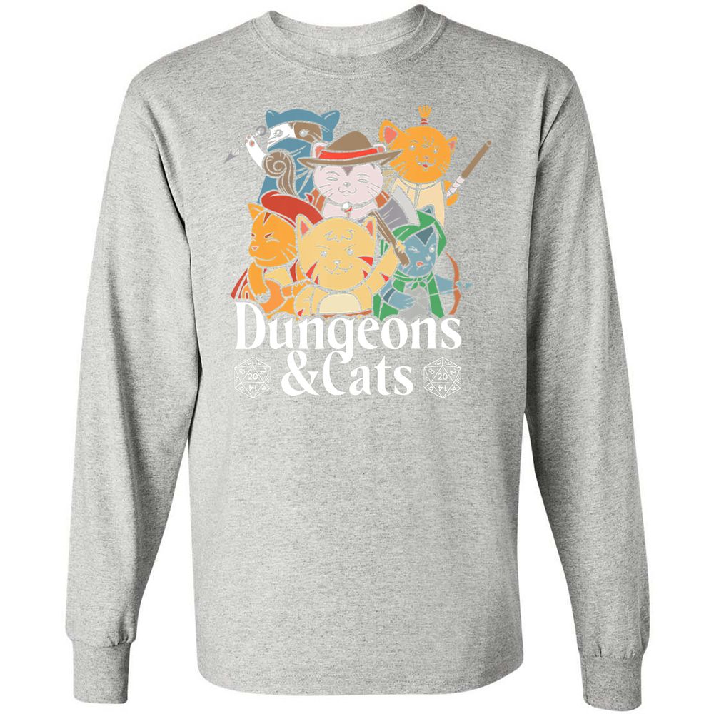 Long Sleeve T-Shirt - C69W3AFQ - Ash - 7