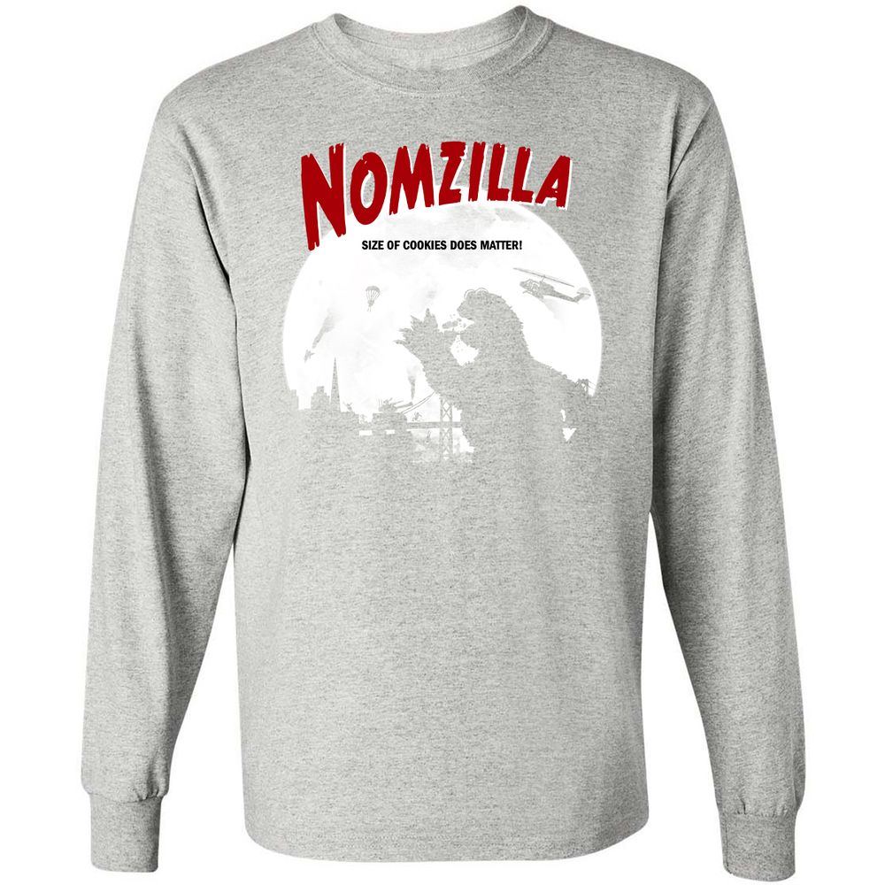 Long Sleeve T-Shirt - YX34RKHQ - Ash - 7