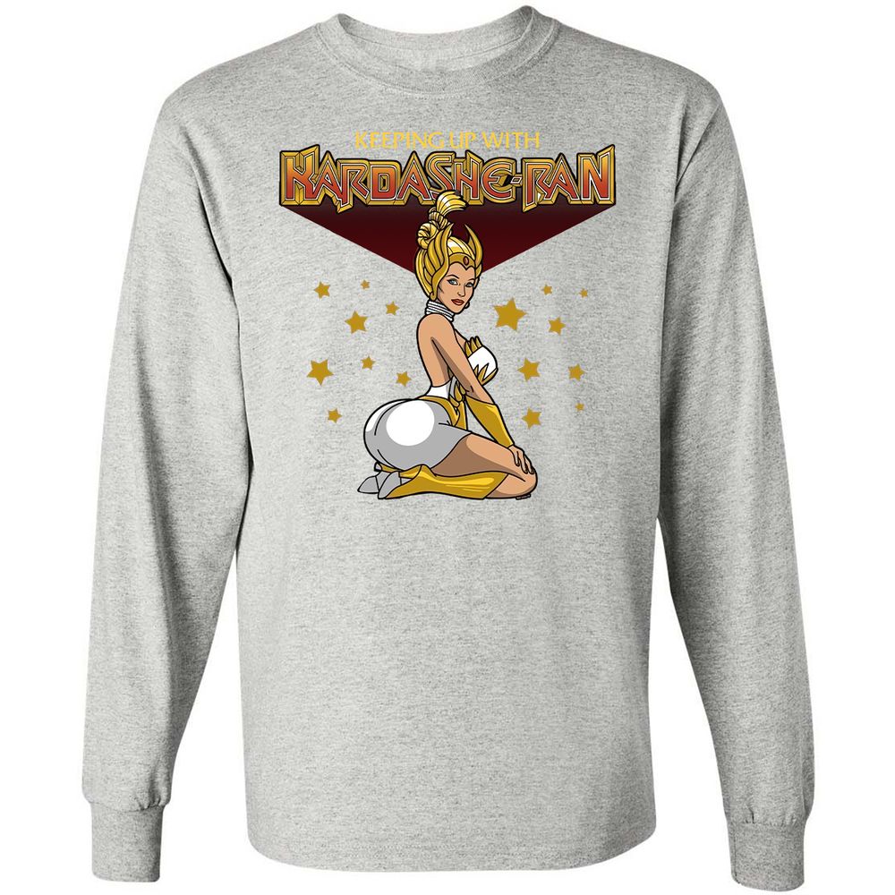 Long Sleeve T-Shirt - YSKKKVWY - Ash - 7