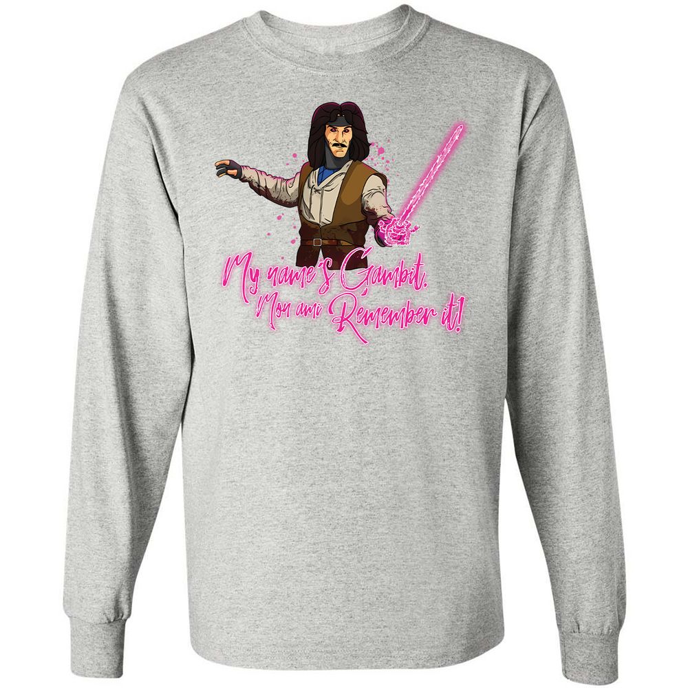 Long Sleeve T-Shirt - BQG8E9MS - Ash - 7