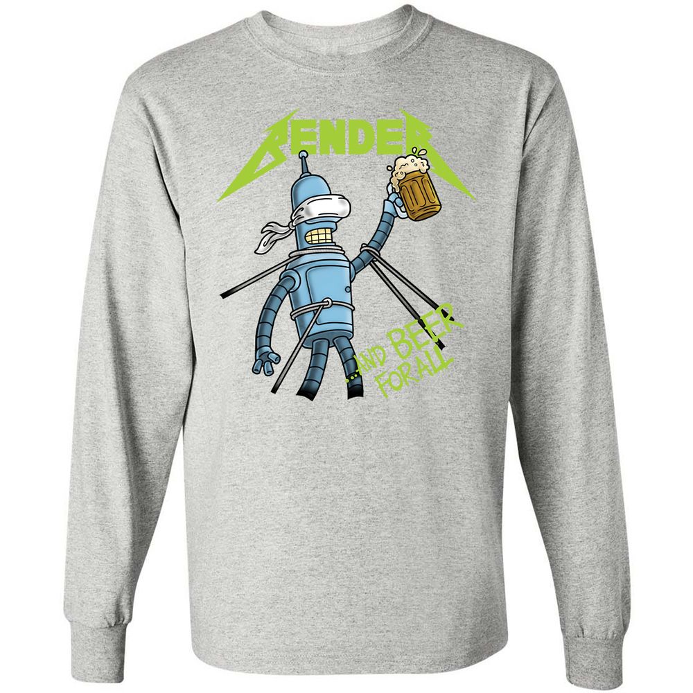 Long Sleeve T-Shirt - D4TDKMAJ - Ash - 7