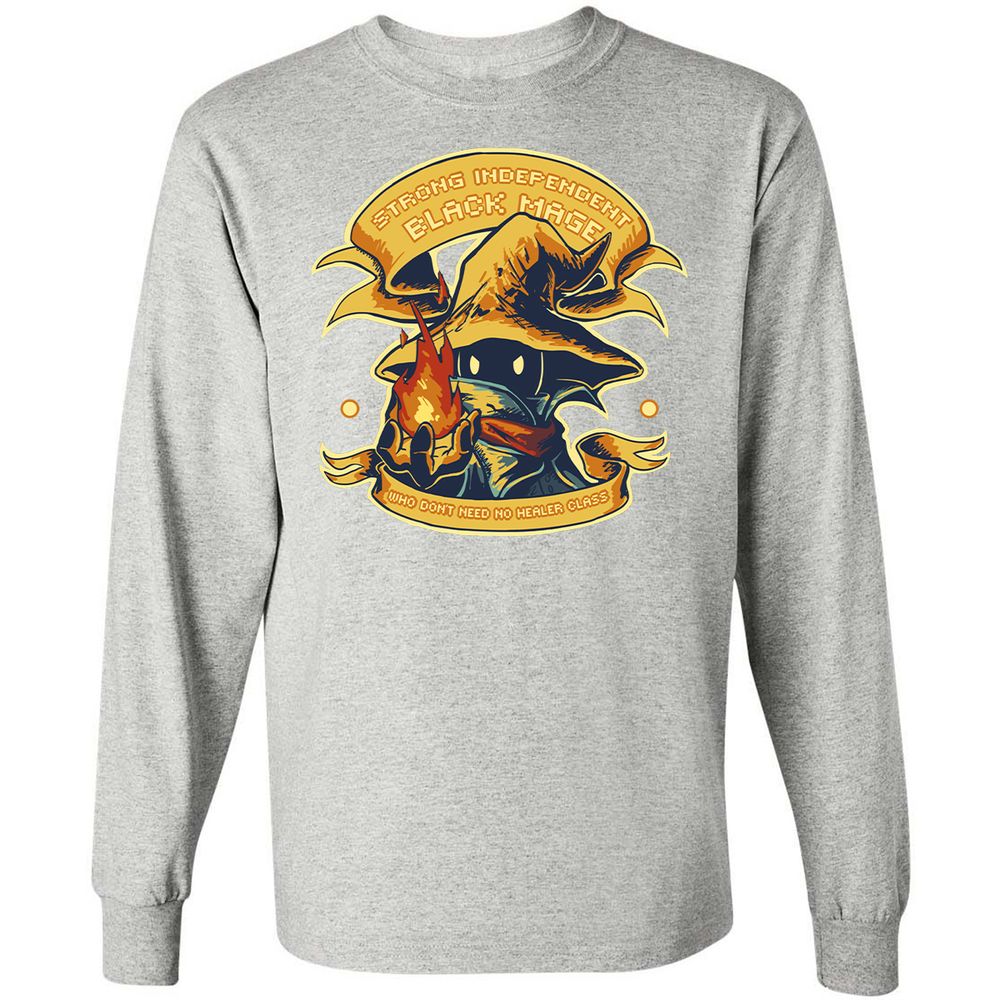 Long Sleeve T-Shirt - NKD4MWUM - Ash - 7