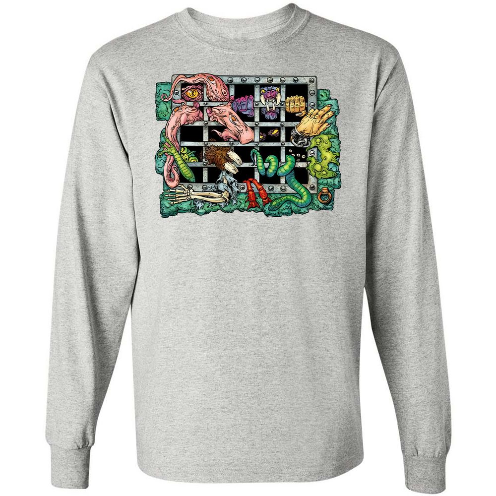 Long Sleeve T-Shirt - TZU3HDDE - Ash - 7