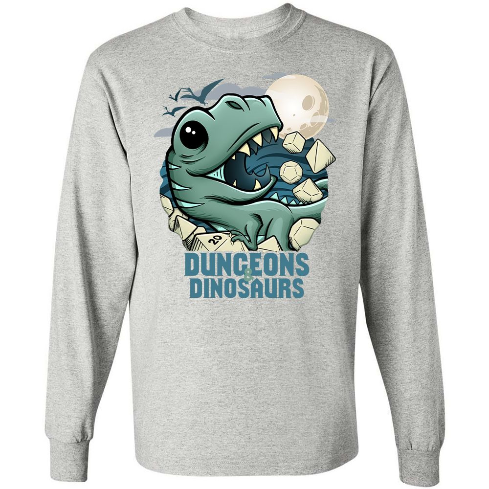 Long Sleeve T-Shirt - 1WASX6RH - Ash - 7