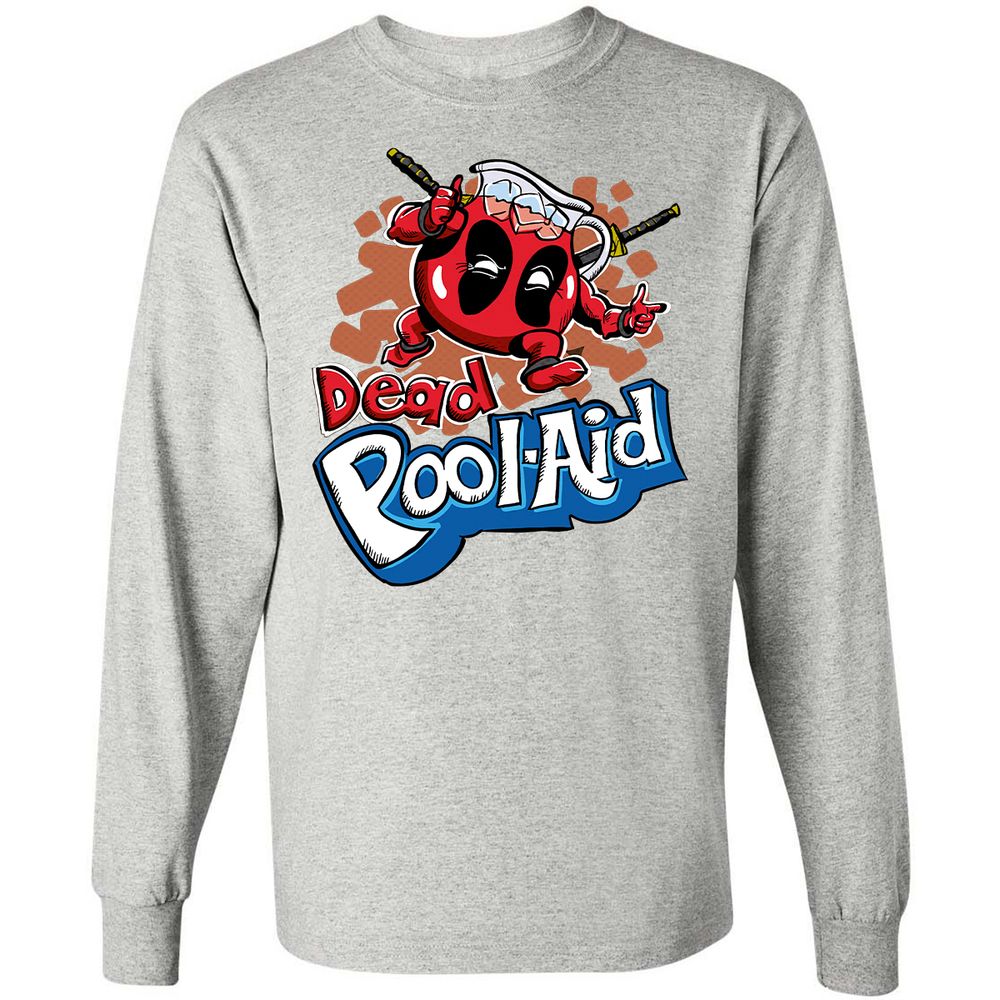 Long Sleeve T-Shirt - Q3EC9H6W - Ash - 7